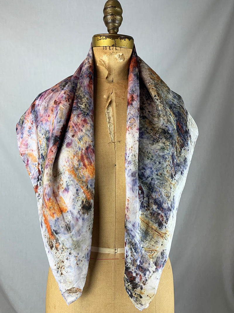 Botanically Dyed Silk - Laughing Flowers