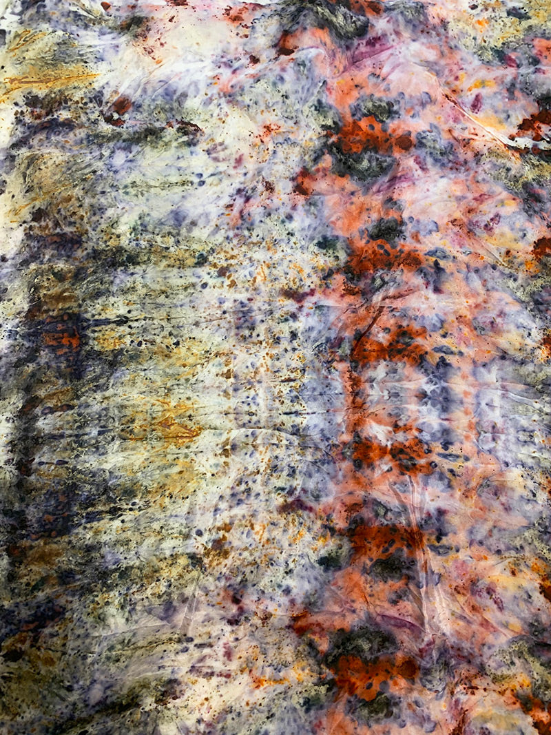 Botanically Dyed Silk - Laughing Flowers