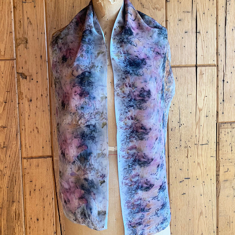 Plant Infused Silk Scarf - Shedding