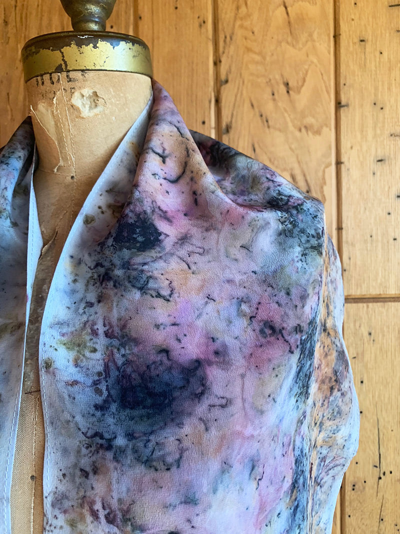 Plant Infused Silk Scarf - Shedding