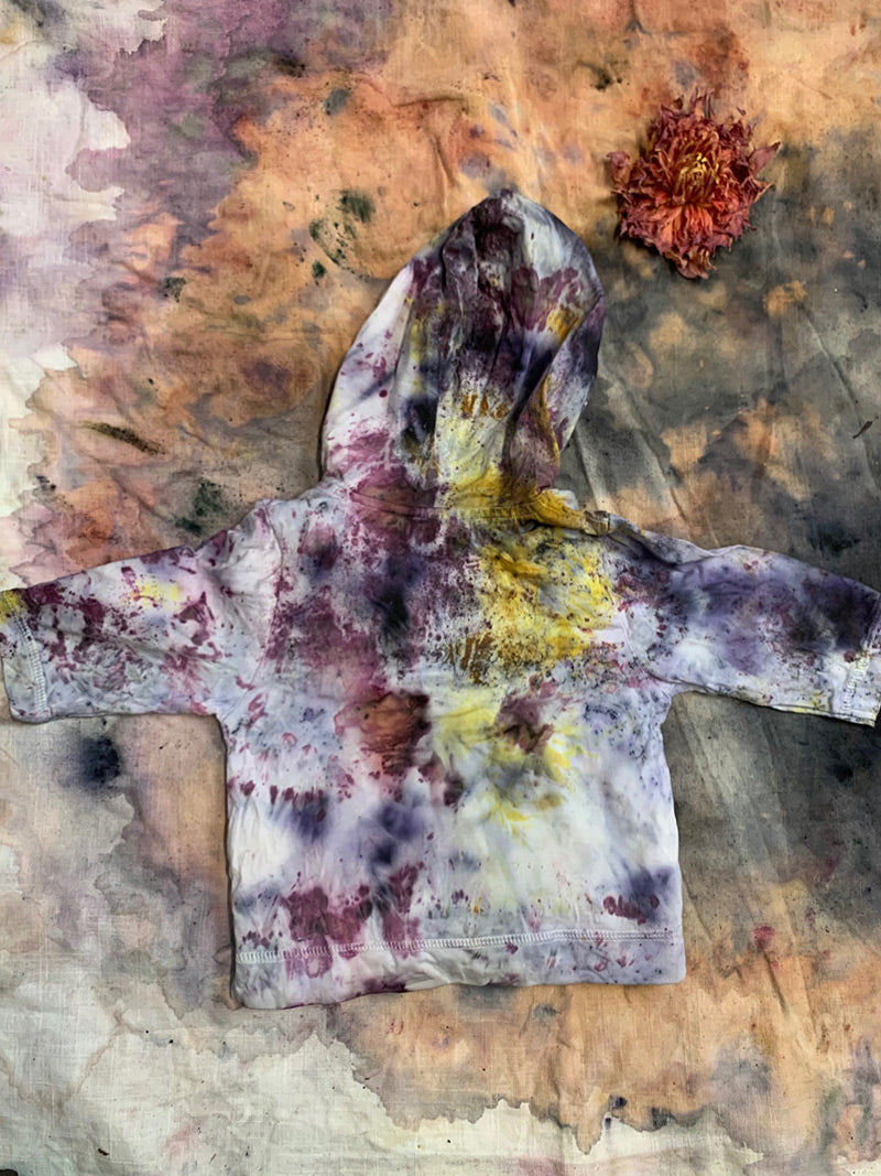 Plant Dyed Cotton Hoodie - 2T