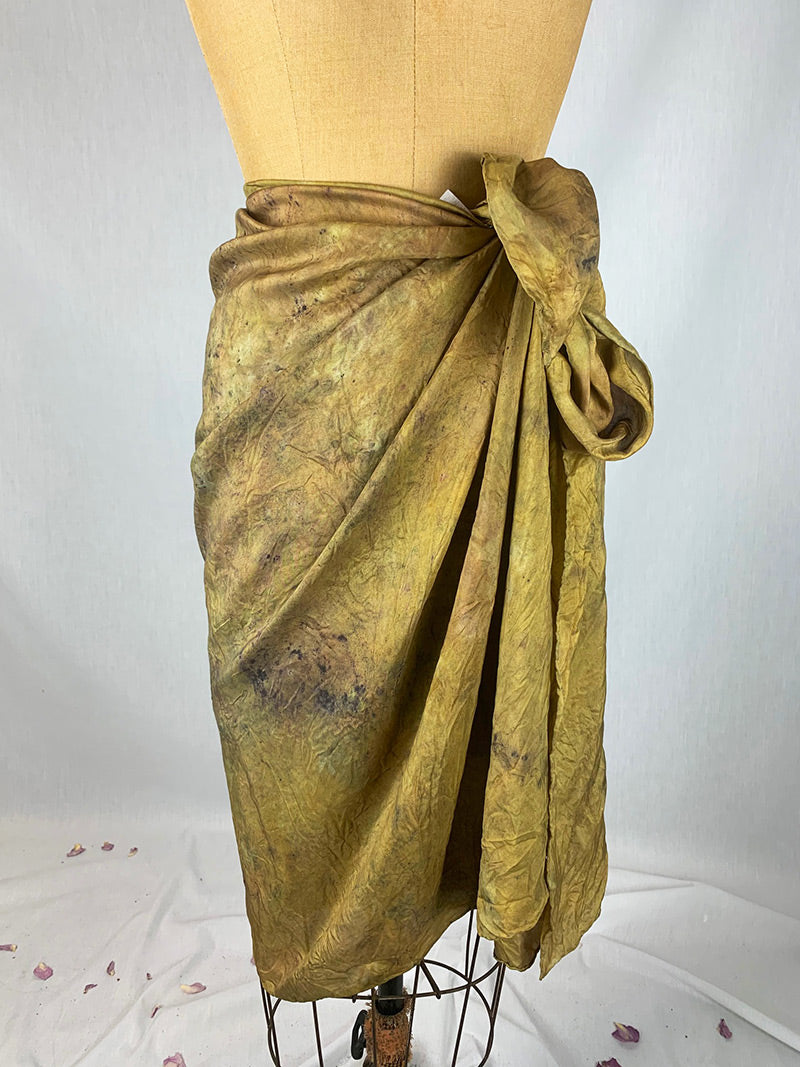 Silk Sarong/Shawl - Moss