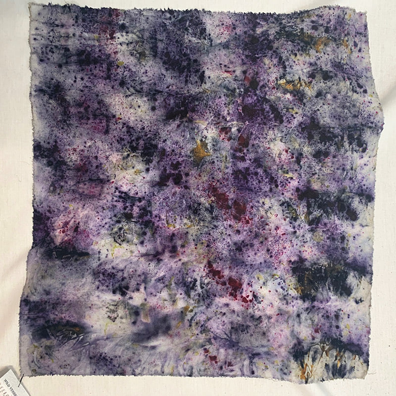 Raw Silk Bandana / Altar Cloth - Nebula Mind