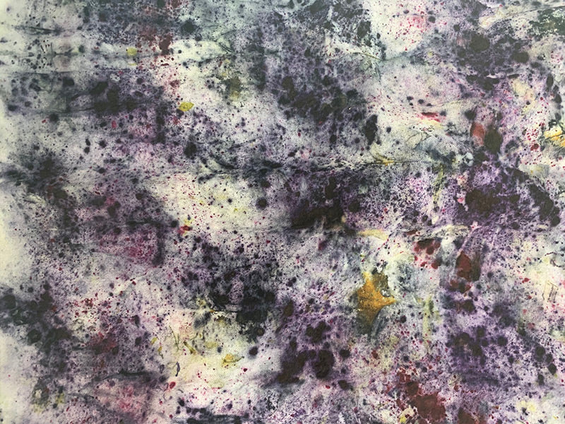 Raw Silk Bandana / Altar Cloth - Nebula Mind