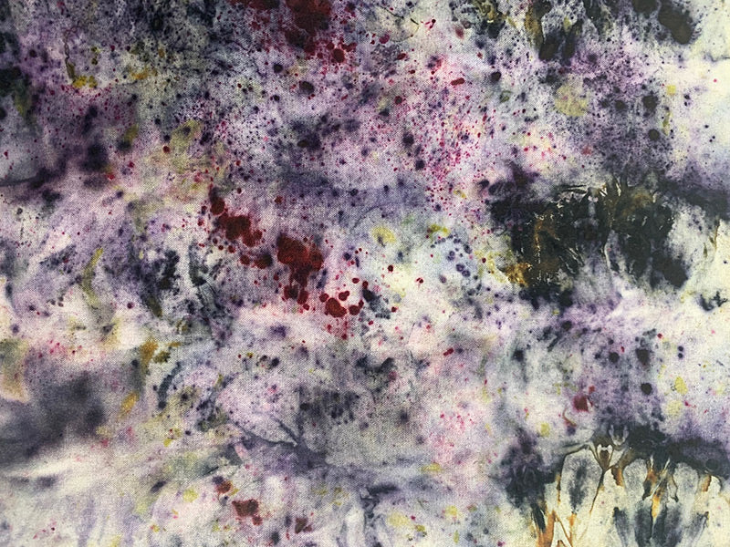 Raw Silk Bandana / Altar Cloth - Nebula Mind