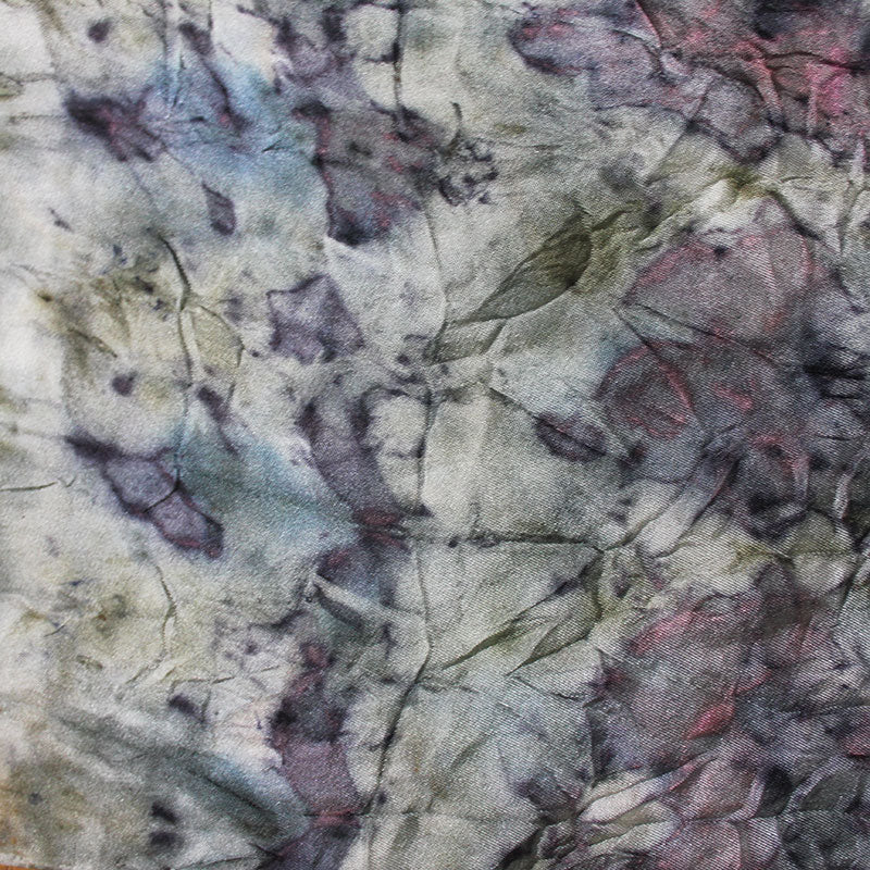 Plant Dyed Silk Bandana/Pocket Square/Altar Cloth