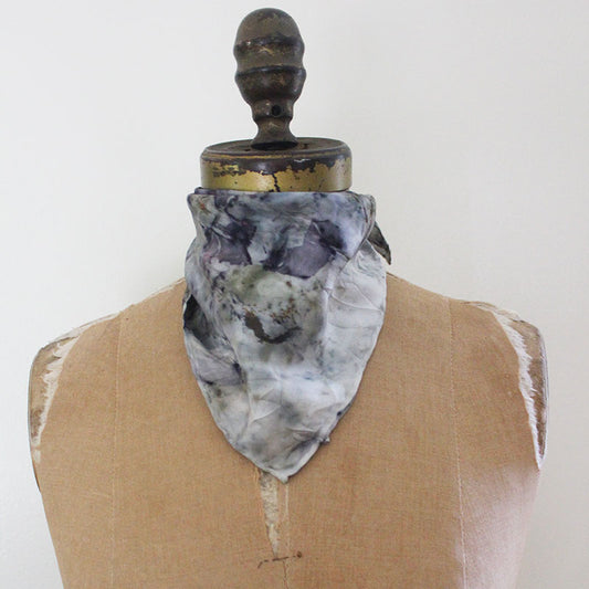 Plant Dyed Silk Bandana/Pocket Square/Altar Cloth