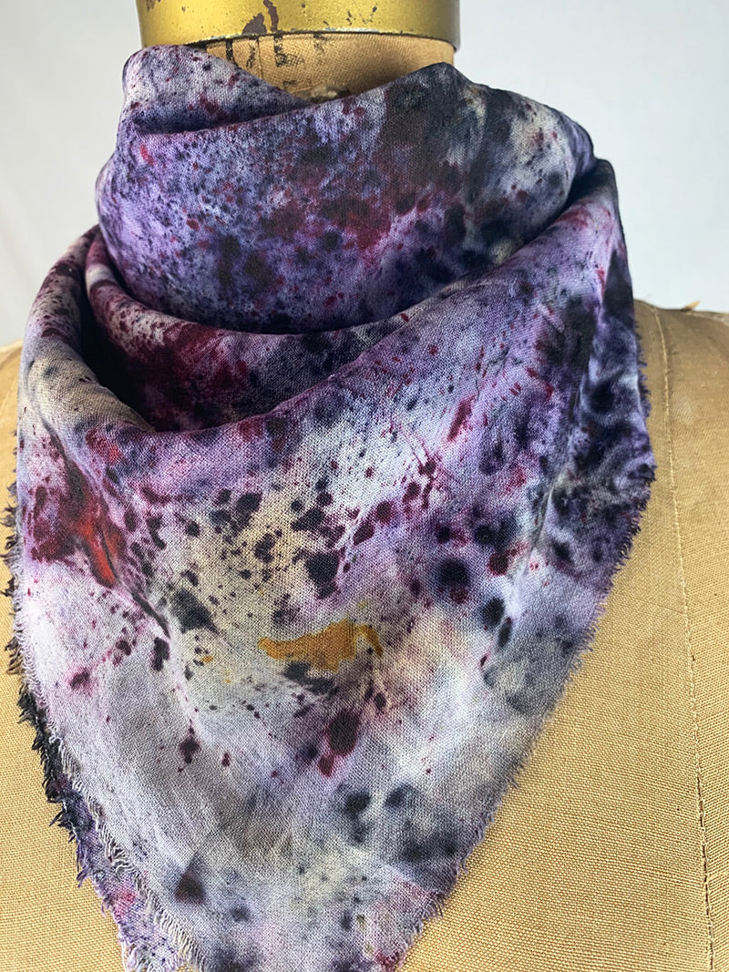 Raw Silk Bandanan/Altar Cloth - Open Crown