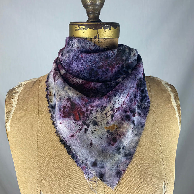 Raw Silk Bandanan/Altar Cloth - Open Crown