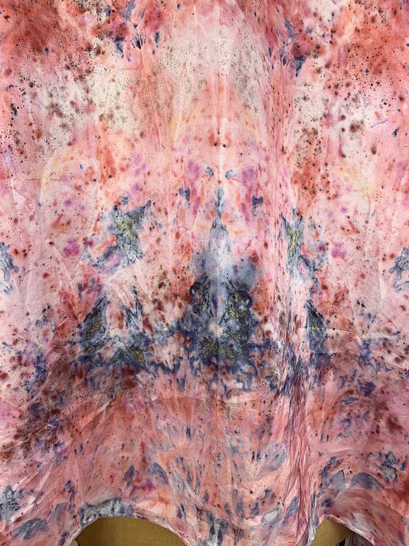 Plant Dyed Silk Sarong/Shawl- Lotus