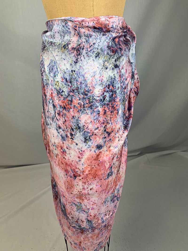 Plant Dyed Silk Sarong/Shawl- Lotus