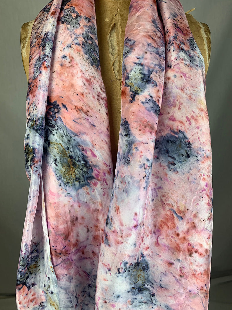 Plant Dyed Silk Sarong/Shawl- Lotus