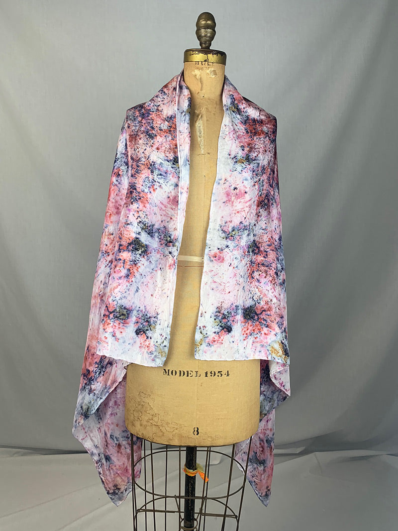 Plant Dyed Silk Sarong/Shawl- Lotus