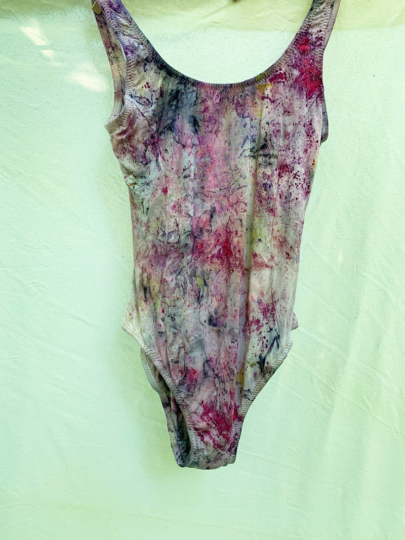 Botanically Dyed Bodysuit - Prickly Pear - (size S)