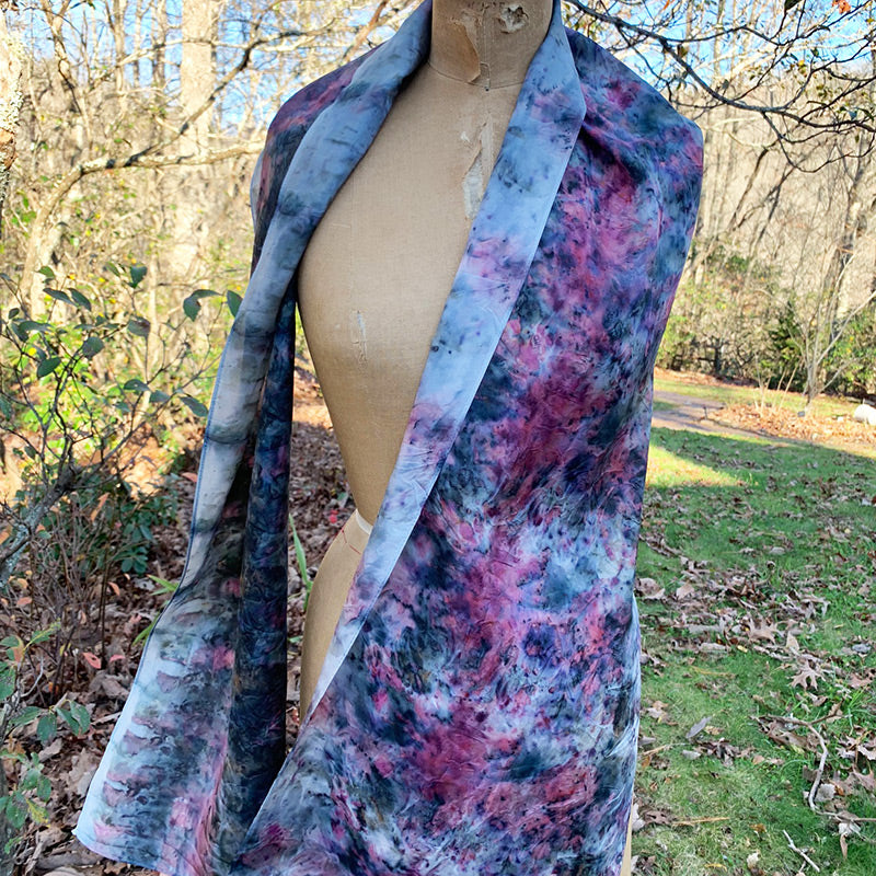 Silk Shawl - Pokeberry