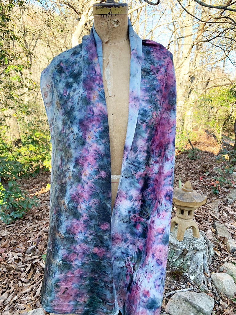 Silk Shawl - Pokeberry