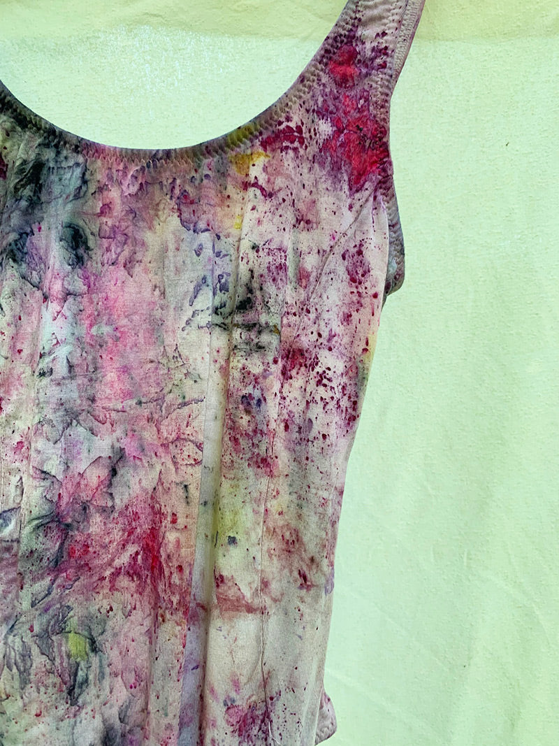 Botanically Dyed Bodysuit - Prickly Pear - (size S)