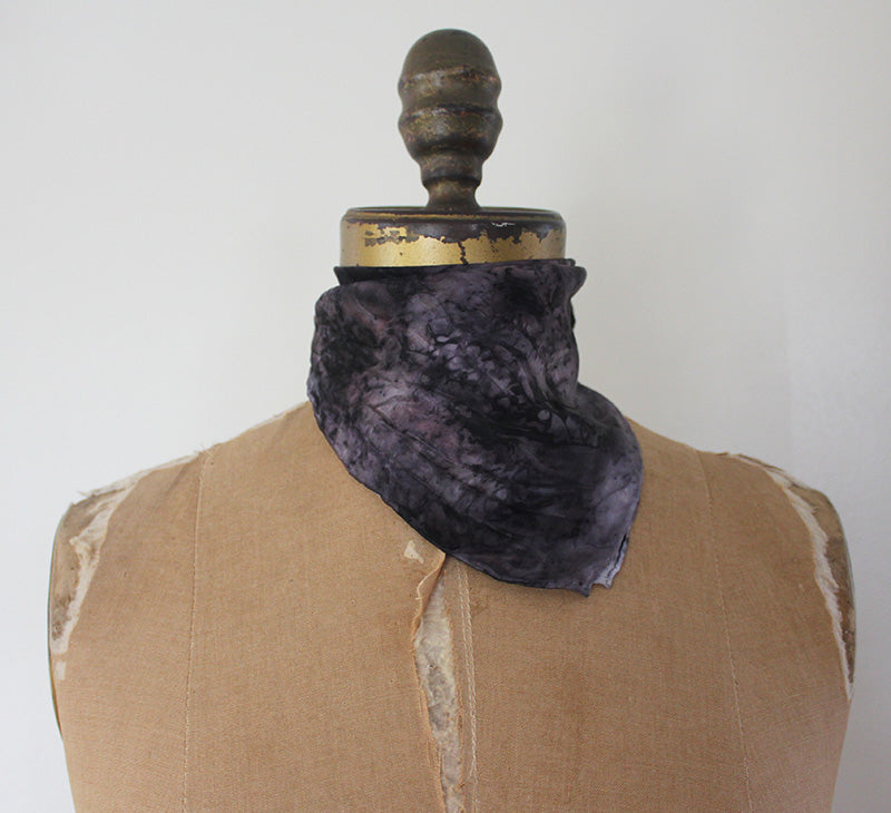 Silk Plant Dye Bandana/Pocket Square/Altar Cloth