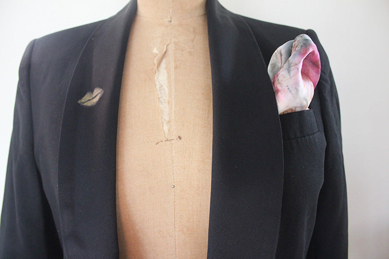 Plant Dyed Pocket Square/Bandana/Altar Cloth