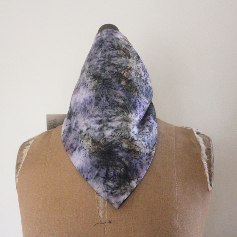 Plant Infused Cotton Bandana/Altar Cloth - Purple Haze