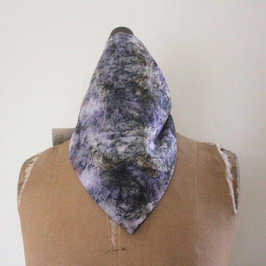 Plant Infused Cotton Bandana/Altar Cloth - Purple Haze