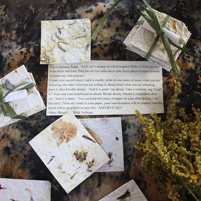 Fire Ceremony / Ritual Paper Set