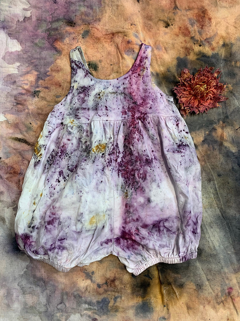 Cotton Plant Dyed Romper - 24M