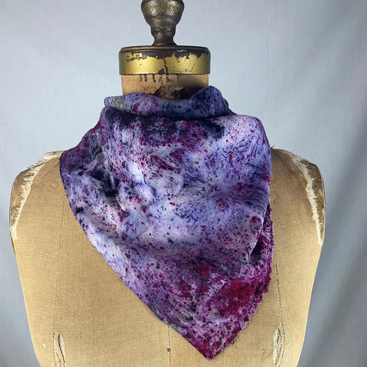 Raw Silk Bandana / Altar Cloth - Language Of The Rose