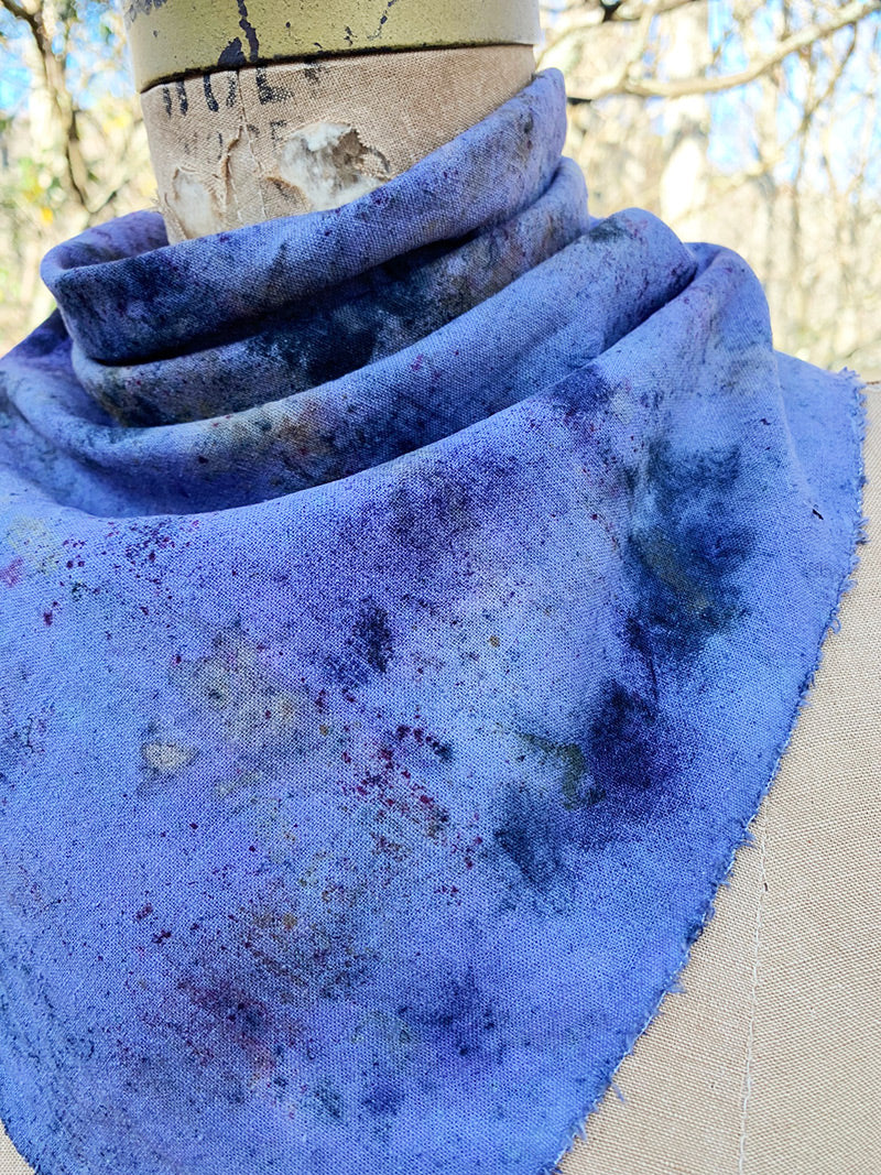 Raw Silk Bandana - divine crown