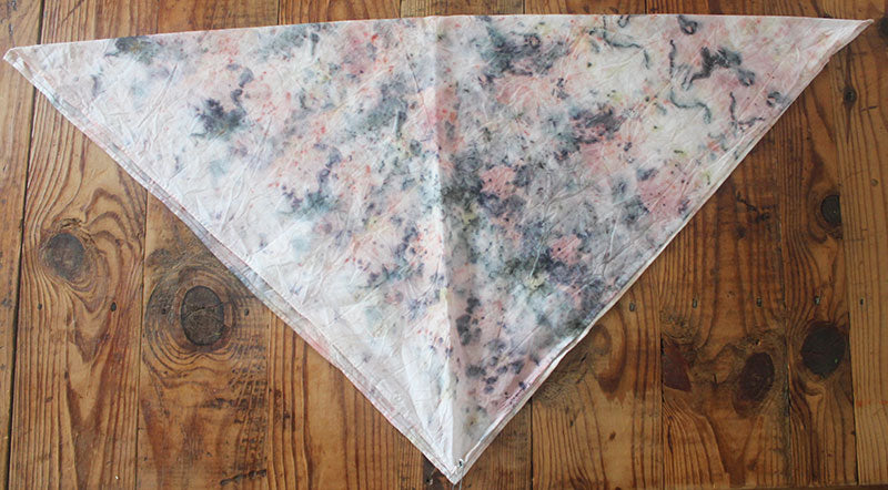 Plant Infused Cotton Bandana / Altar Cloth - Sandalwood + Iron