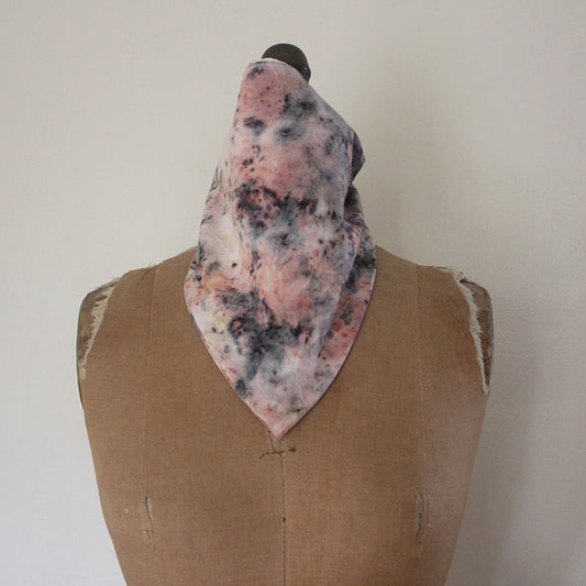 Plant Infused Cotton Bandana / Altar Cloth - Sandalwood + Iron