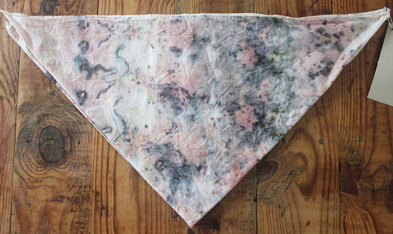 Plant Infused Cotton Bandana / Altar Cloth - Sandalwood + Iron