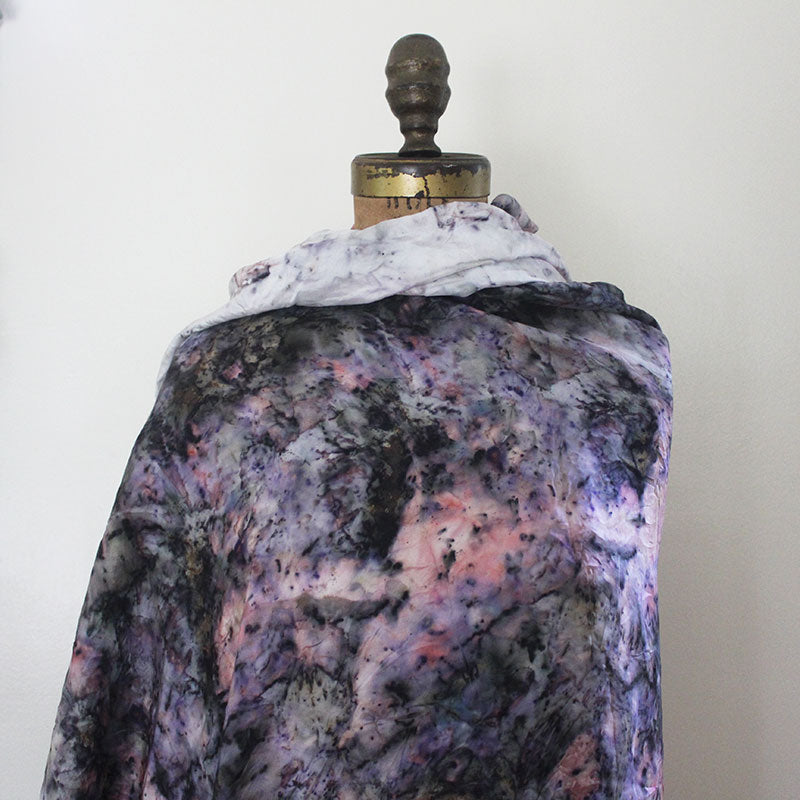 Plant Dyed Shawl/Sarong/Top- Violet