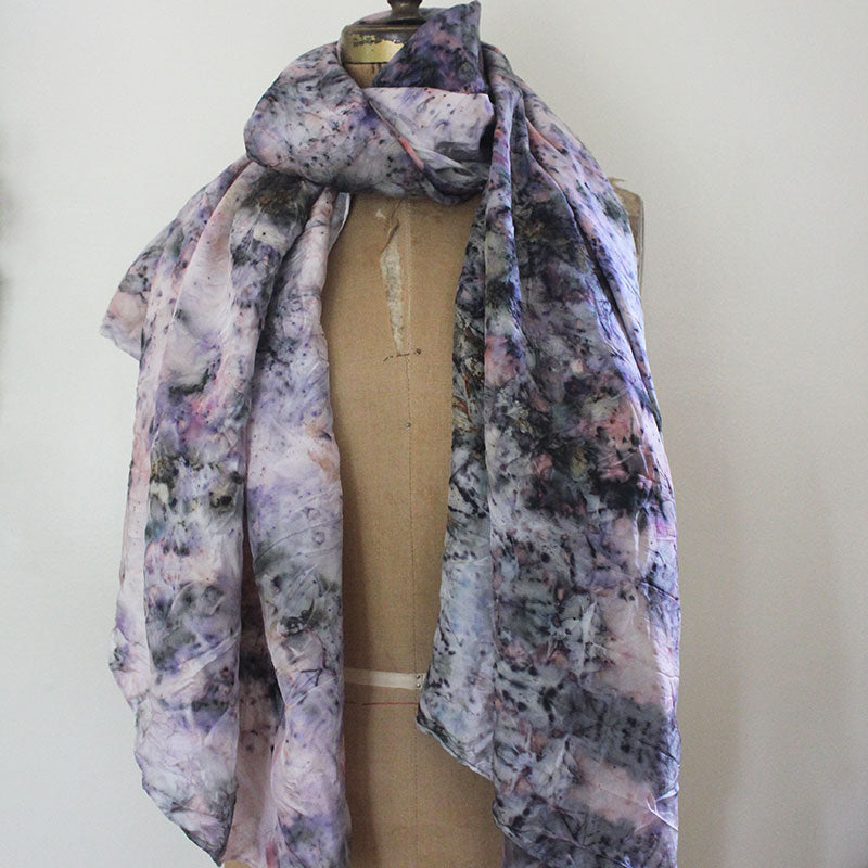 Plant Dyed Shawl/Sarong/Top- Violet
