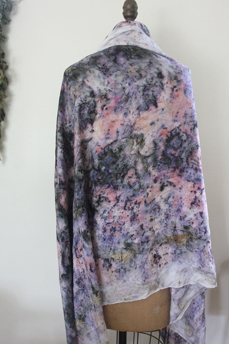 Plant Dyed Shawl/Sarong/Top- Violet
