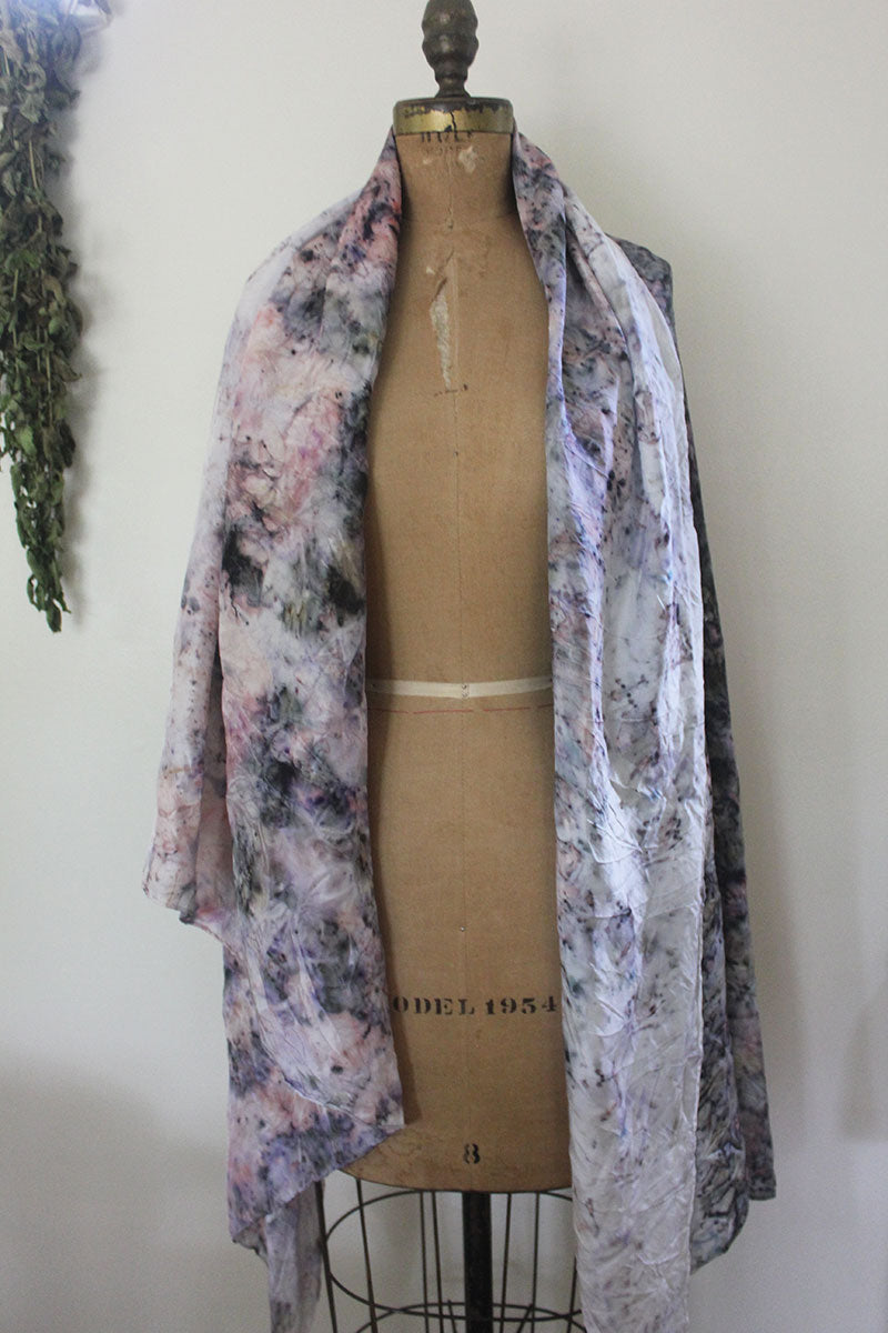 Plant Dyed Shawl/Sarong/Top- Violet