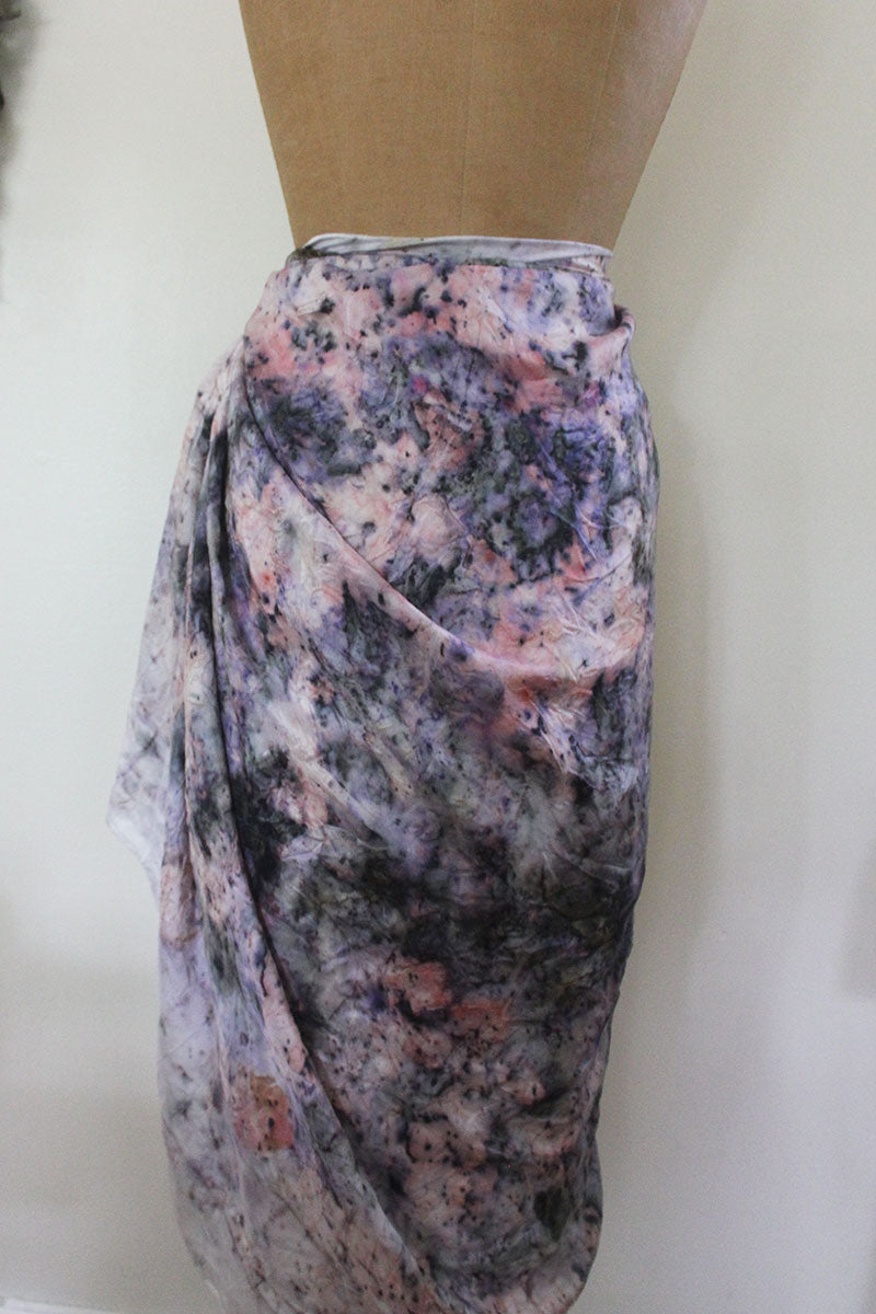 Plant Dyed Shawl/Sarong/Top- Violet