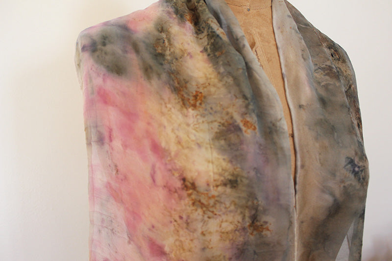 Plant Dyed Silk Scarf