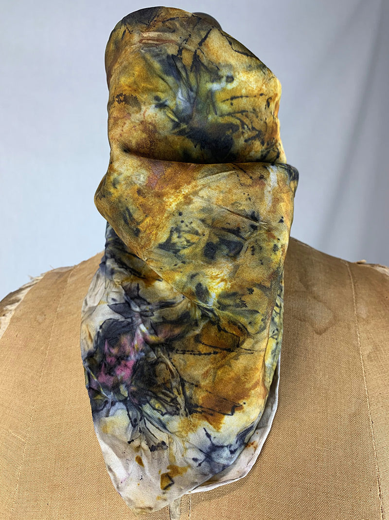 Silk Bandana / Altar Cloth - Solar & Root
