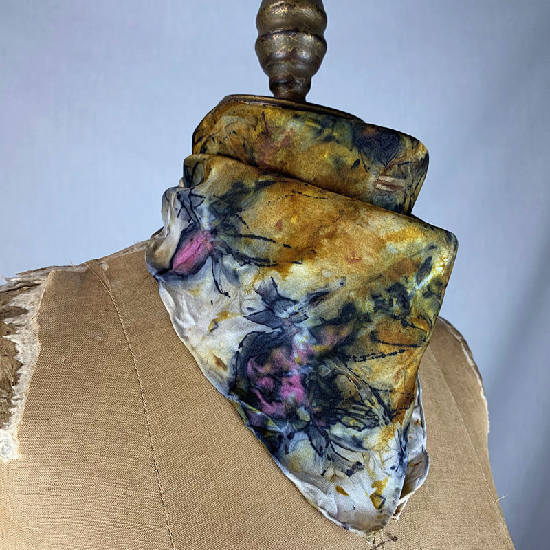 Silk Bandana / Altar Cloth - Solar & Root