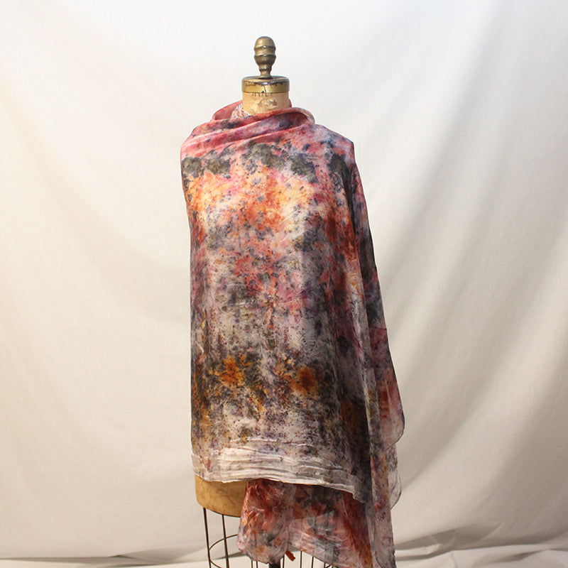 Plant Infused Silk Shawl - Spirit Team