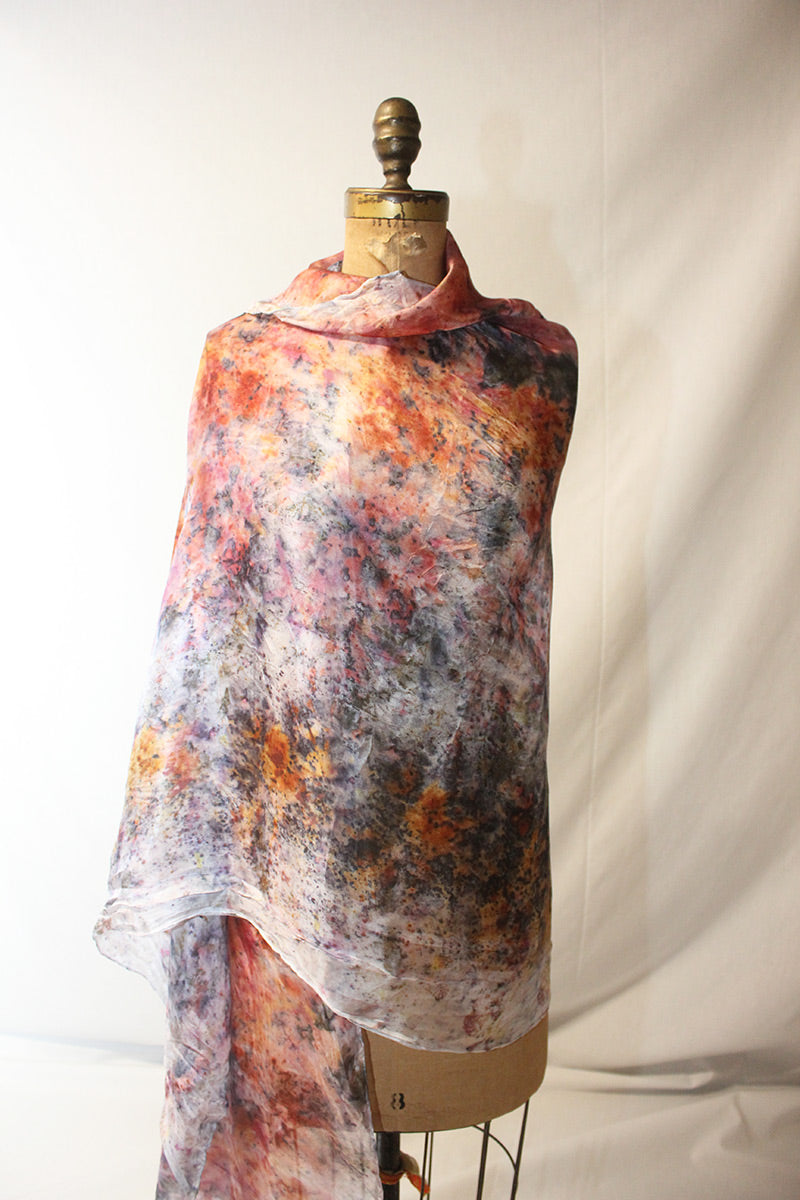 Plant Infused Silk Shawl - Spirit Team
