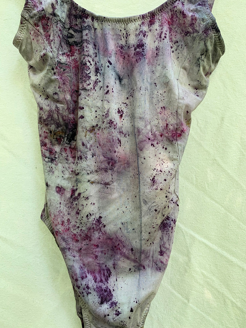 Botanically Dyed Bodysuit - Shooting Star - (size S)