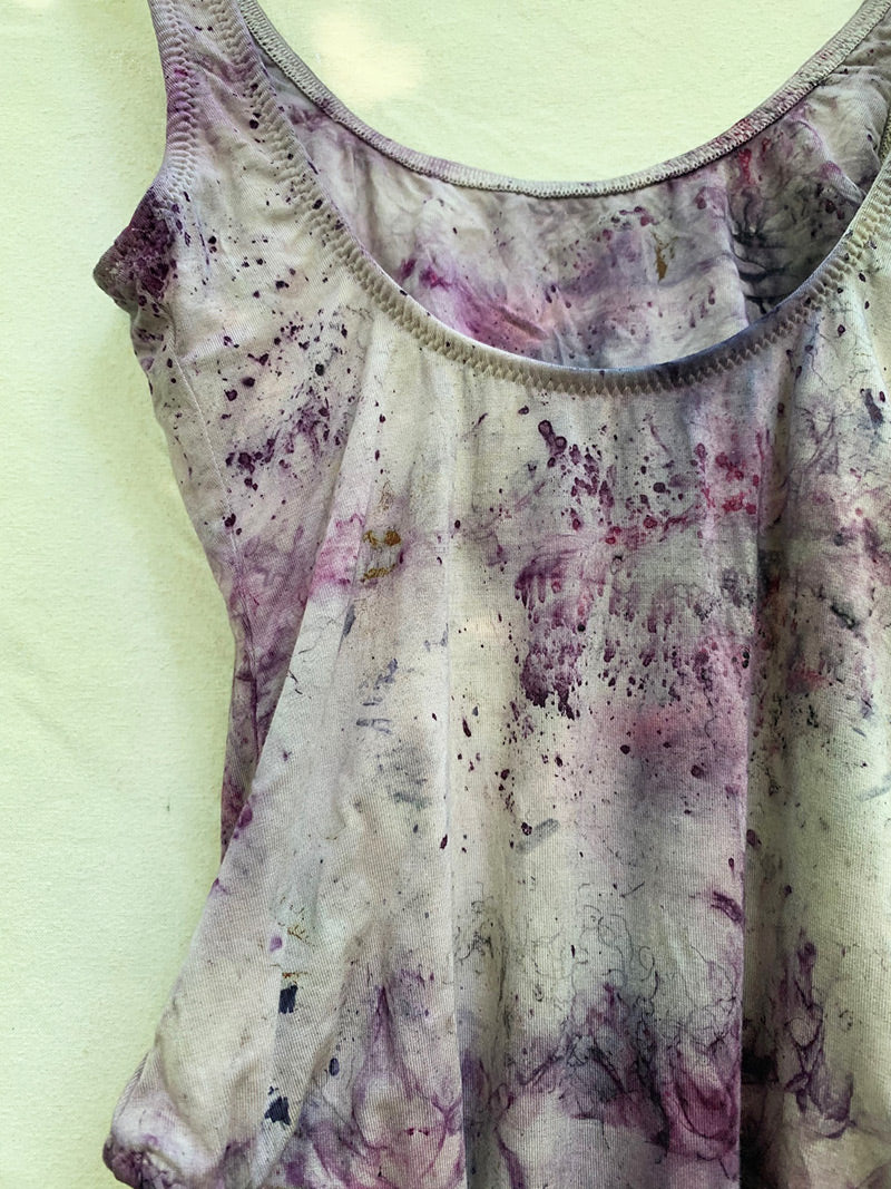 Botanically Dyed Bodysuit - Shooting Star - (size S)