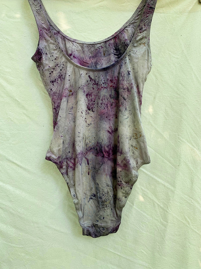 Botanically Dyed Bodysuit - Shooting Star - (size S)