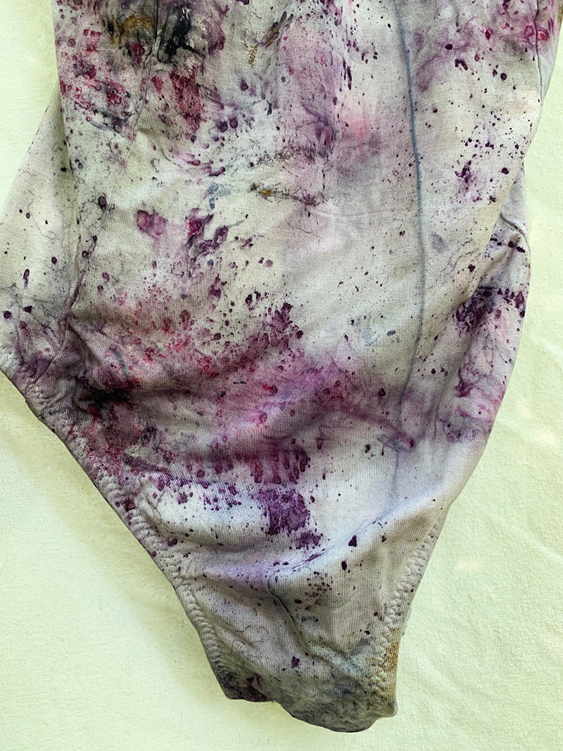 Botanically Dyed Bodysuit - Shooting Star - (size S)