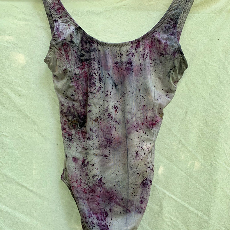 Botanically Dyed Bodysuit - Shooting Star - (size S)