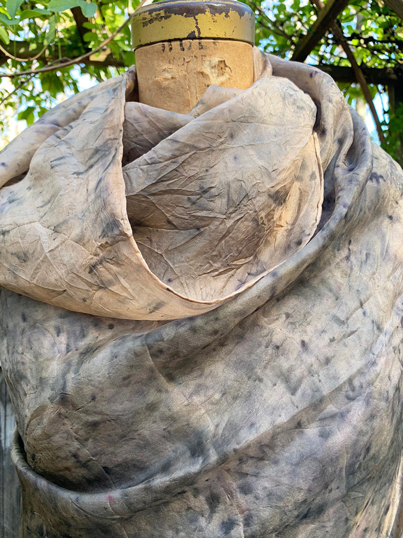 silk Medicine Shawl - Violet Sunset