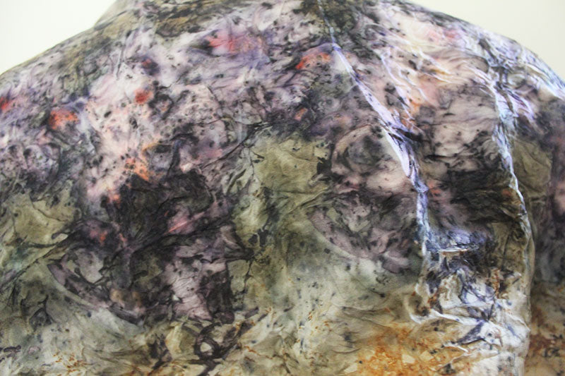 Plant Dyed Silk Scarf - Water Lily