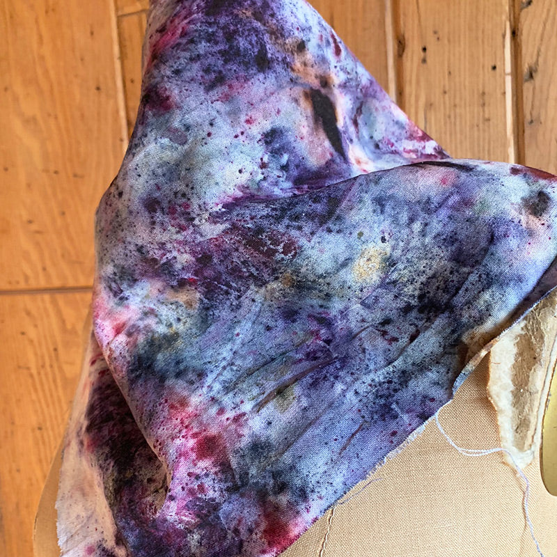 Raw Silk Bandana / Altar Cloth - Super Nova